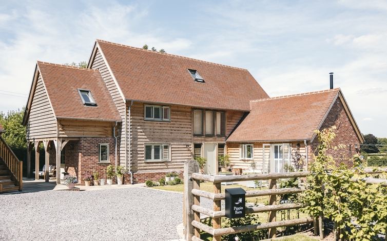 weatherboarded barn