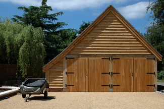 Large 2 Bay Garage with Garage