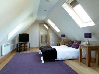Bedroom above garage