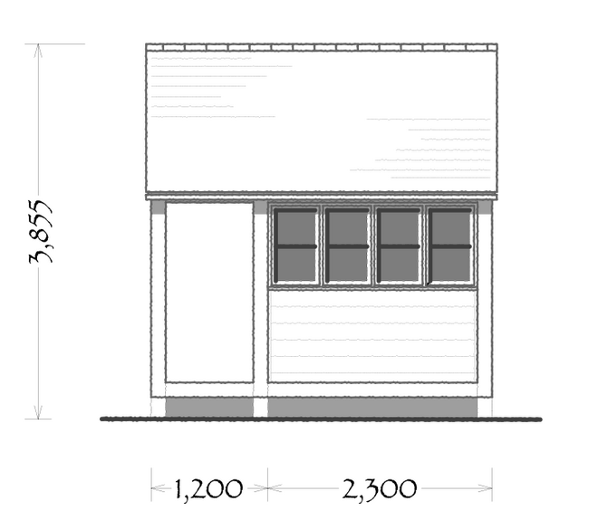 potting shed elevation