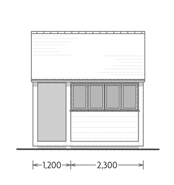 potting shed elevation