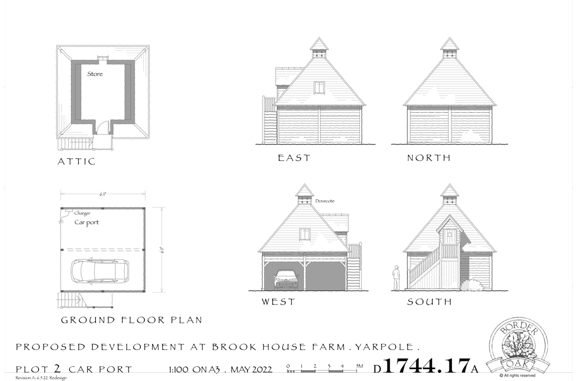 Garage elevations and plans